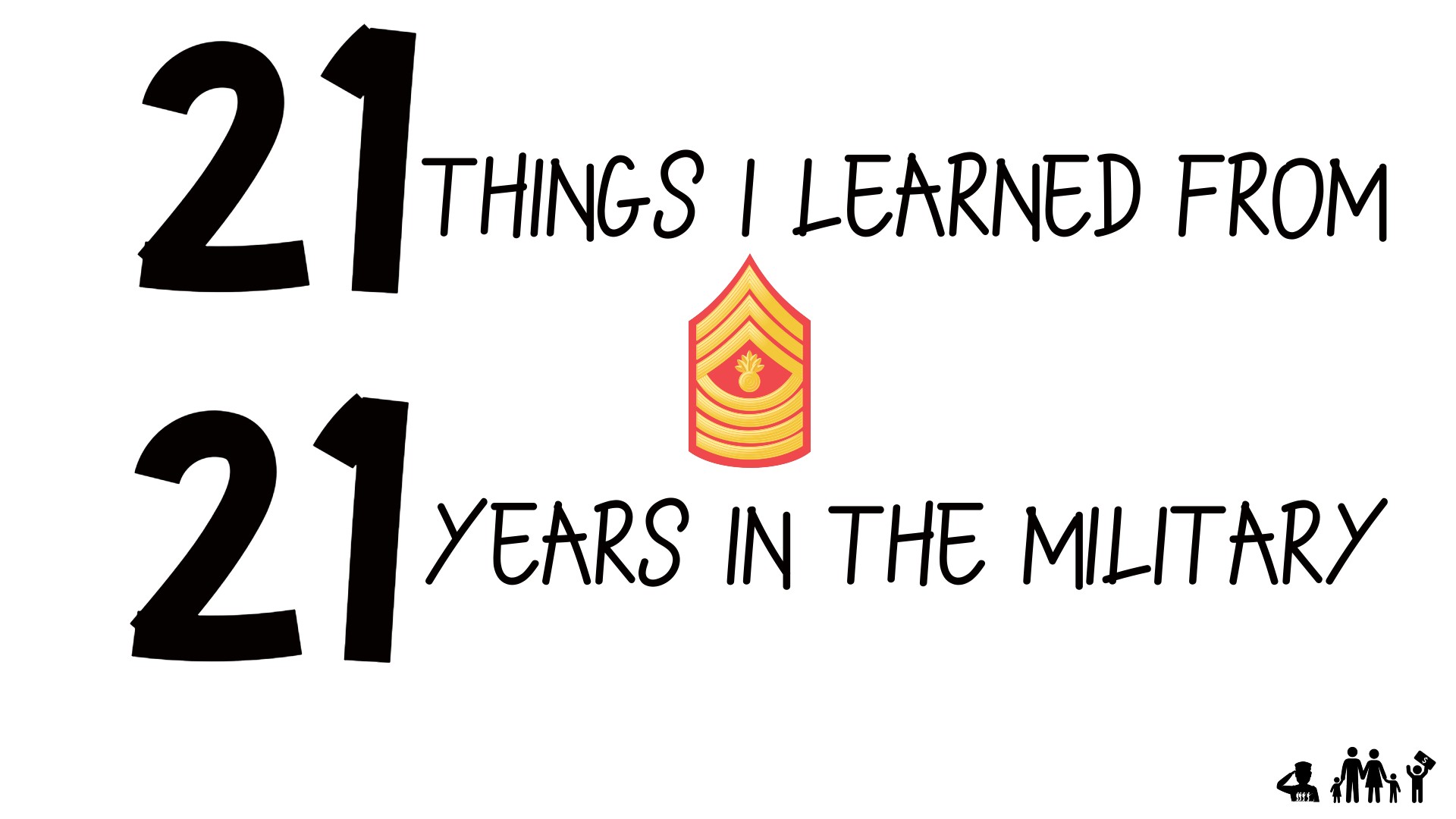 21 Things I learned after 21 Years in the Military
