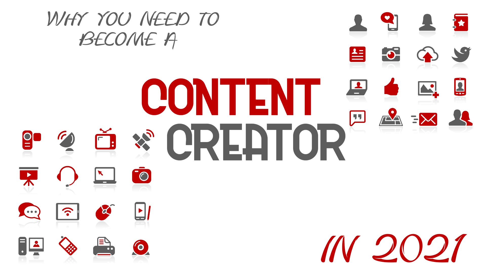 Why You Need To Become A Content Creator in 2021