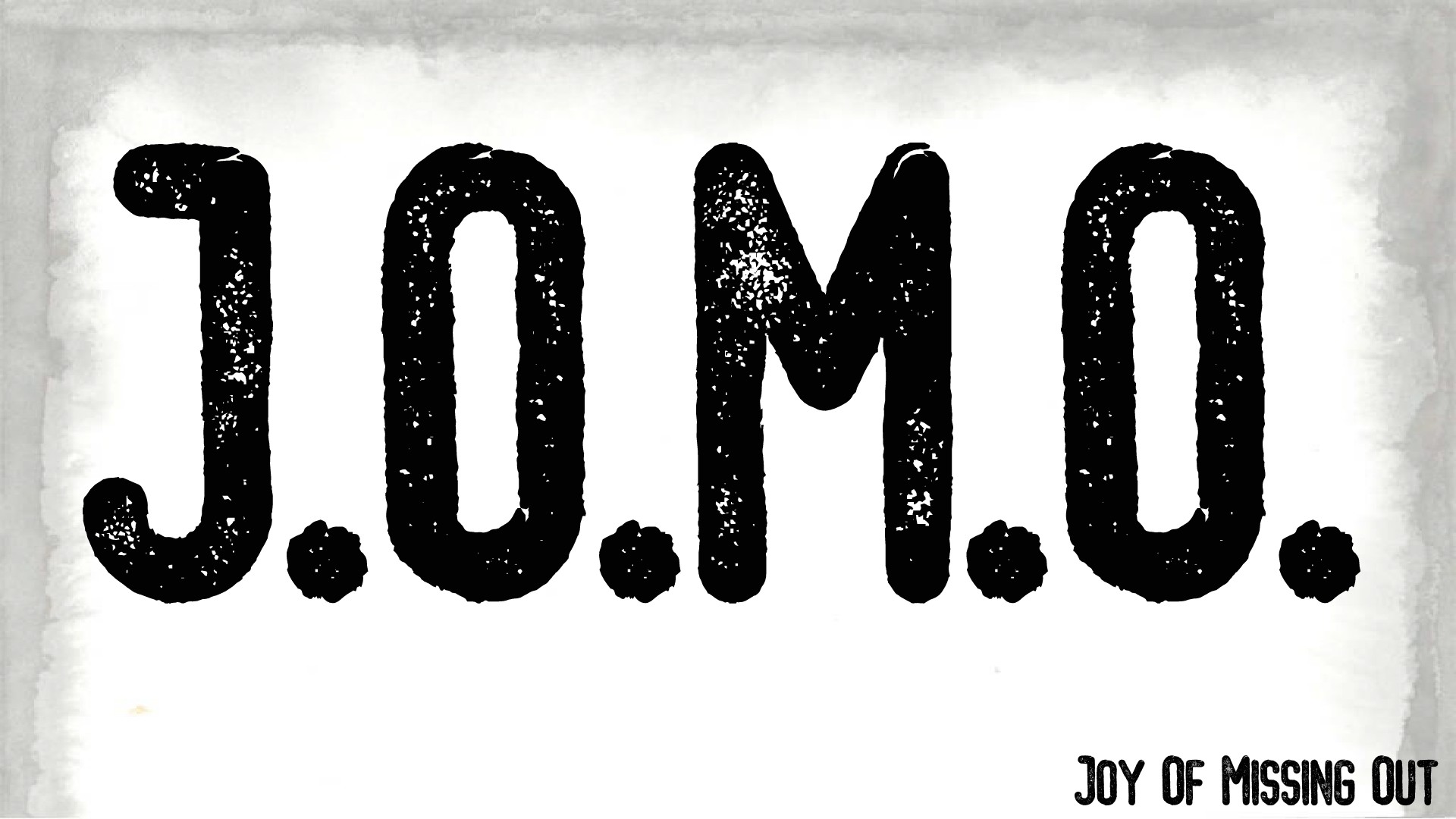 JOMO: Joy of Missing Out