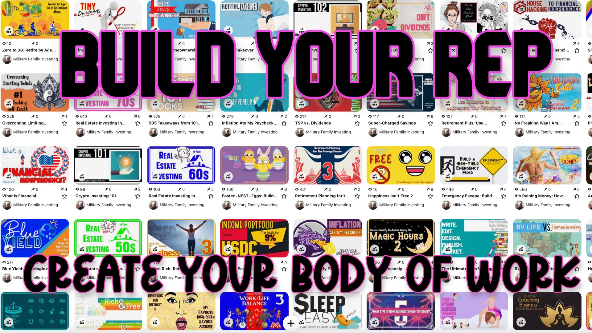 Build Your Rep: Create Your Body of Work